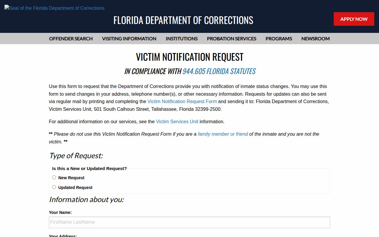 Walton County VINE release notification registration instructions